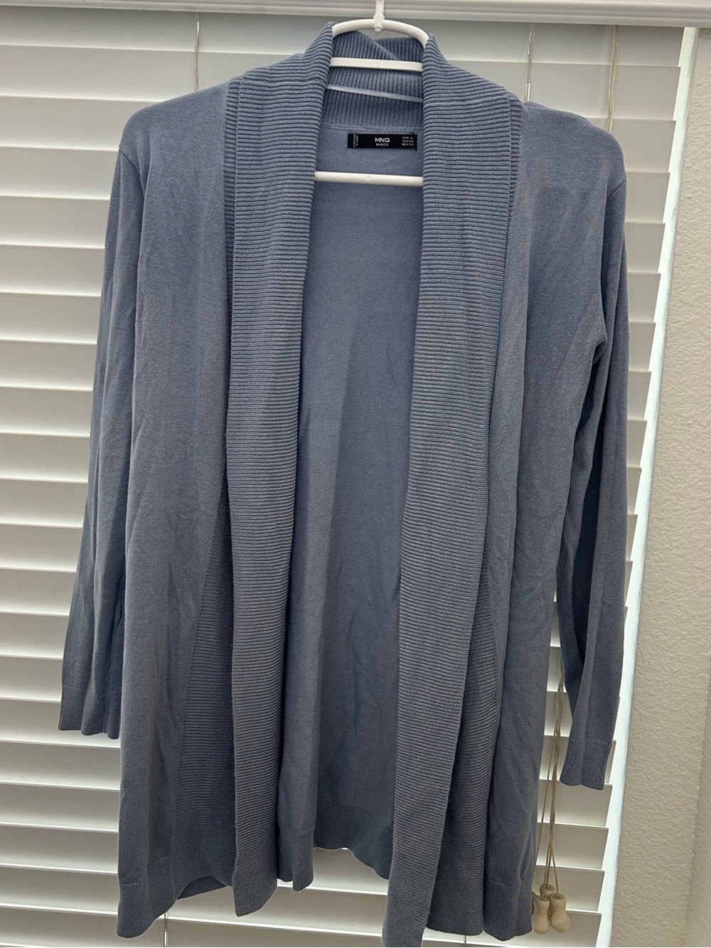 MNG by Mango Basics Blue Open Front Cardigan | Size XS/S